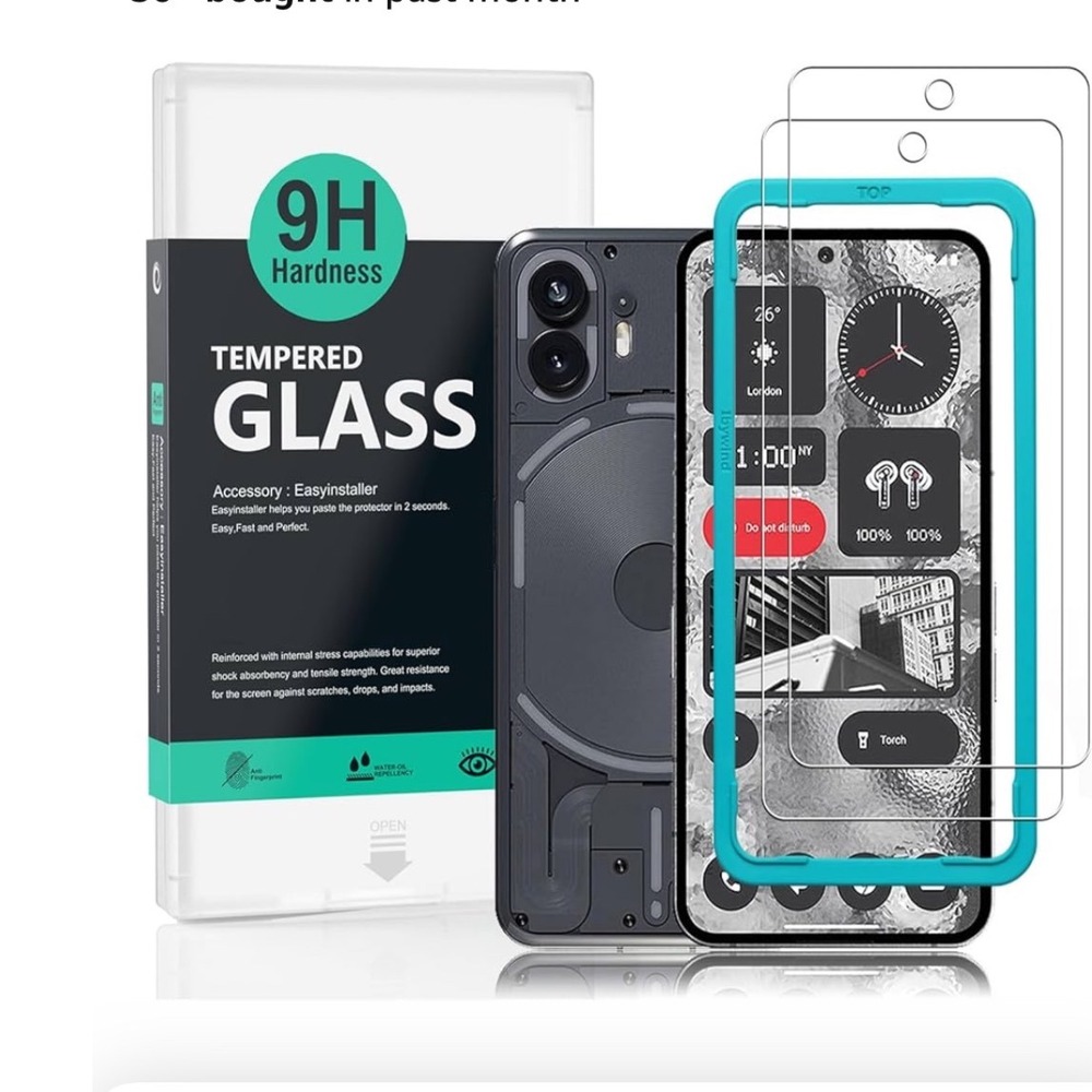 New Nothing Phone 1 Screen Protector‎ Tempered Glass 9H Hardness Installation
